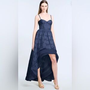 BCBGMaxAzria Navy High Low Dress
